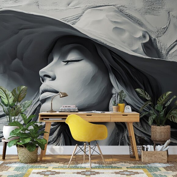 Lady In A Hat 3D Wallpaper - Picture 1 of 6
